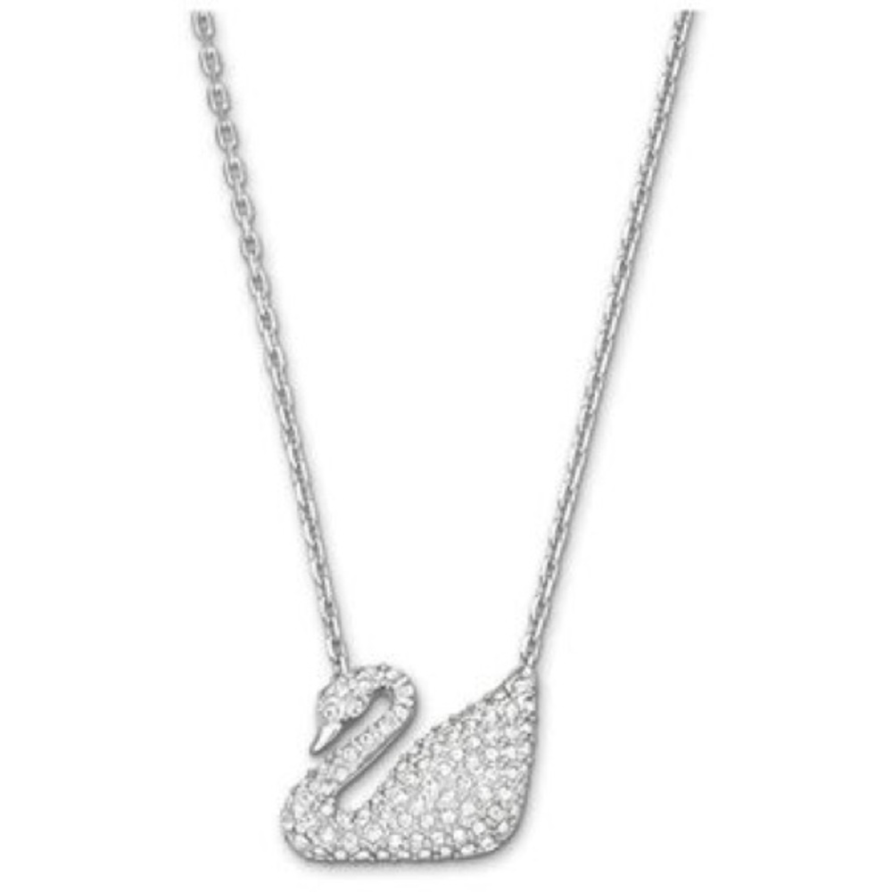 NWT new Swarovski crystal swan necklace