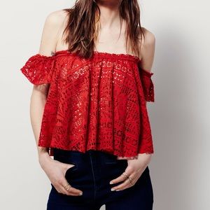 Free people off the shoulder top