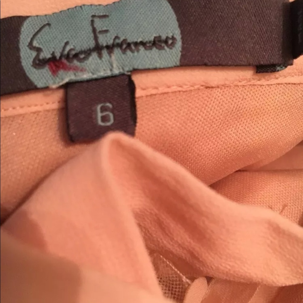 NWOT Eva Franco Pink Midi Dimensional Floral Skirt - Picture 5 of 5