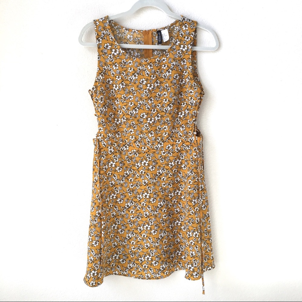 Yellow Floral Mini Dress | H&M