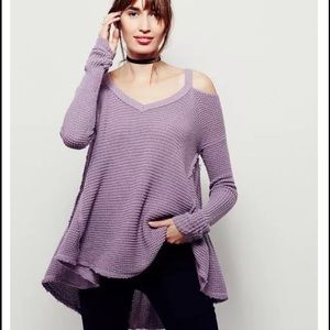 Free People Moonshine Cold Shoulder Sweater