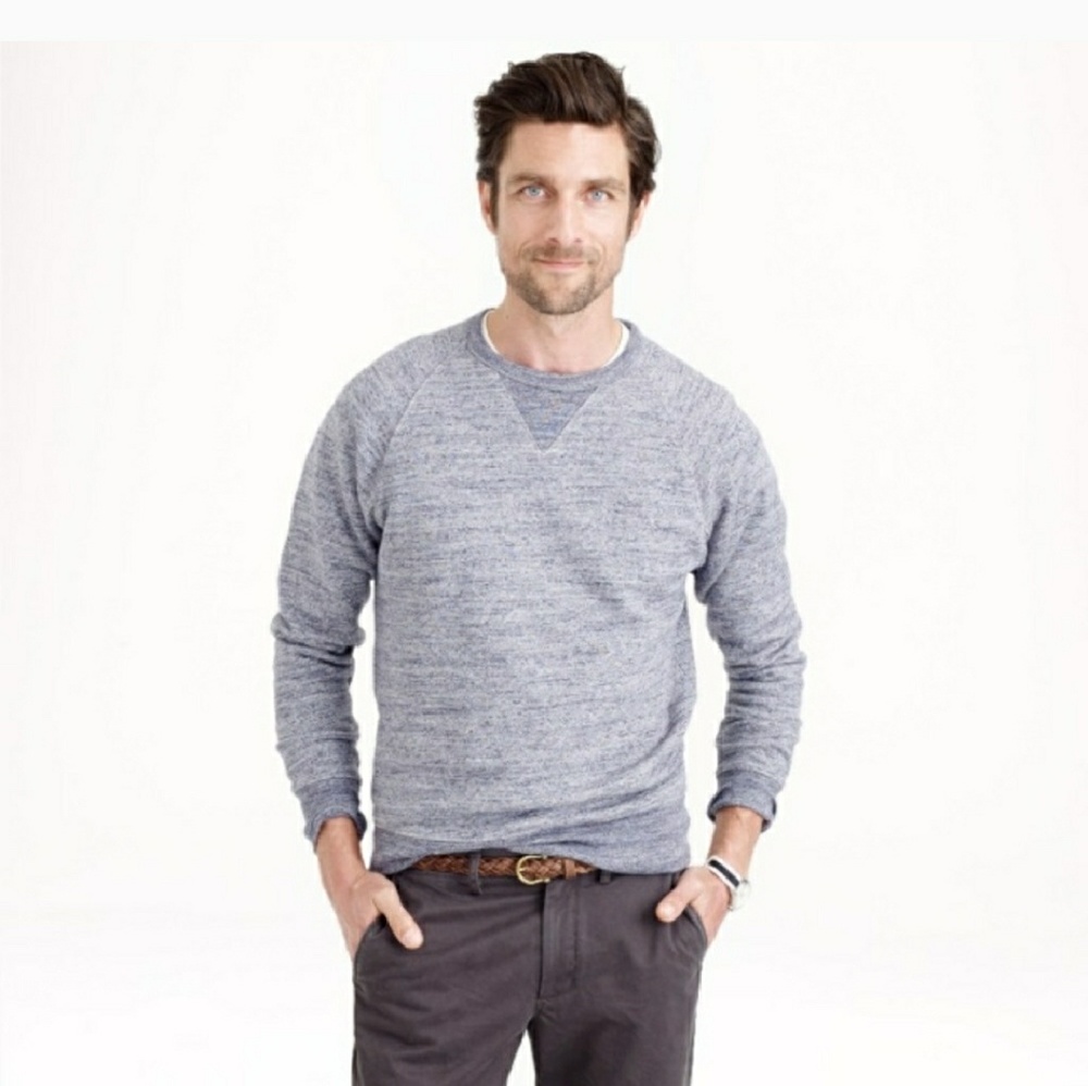 Wallace & Barnes grey blue sweatshirt