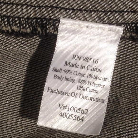 ColdWater Creek Beaded denim jacket - Picture 6 of 8