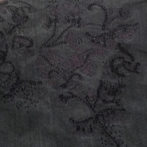 ColdWater Creek Beaded denim jacket - Picture 7 of 8