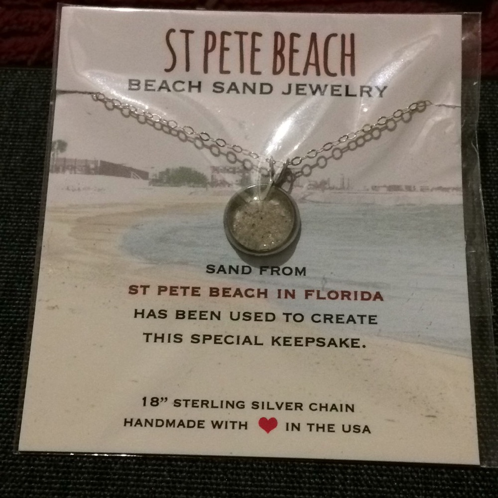 Necklace of Florida sand made in USA