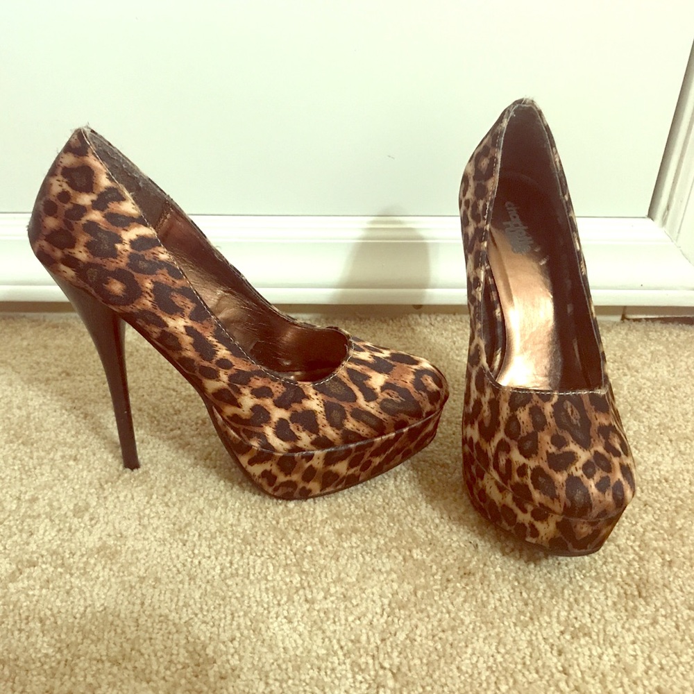 Cheetah print heels