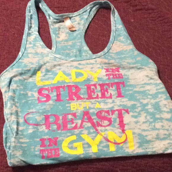 Next Level Apparel Tops - “Lady In the street but a beast in the gym” tank