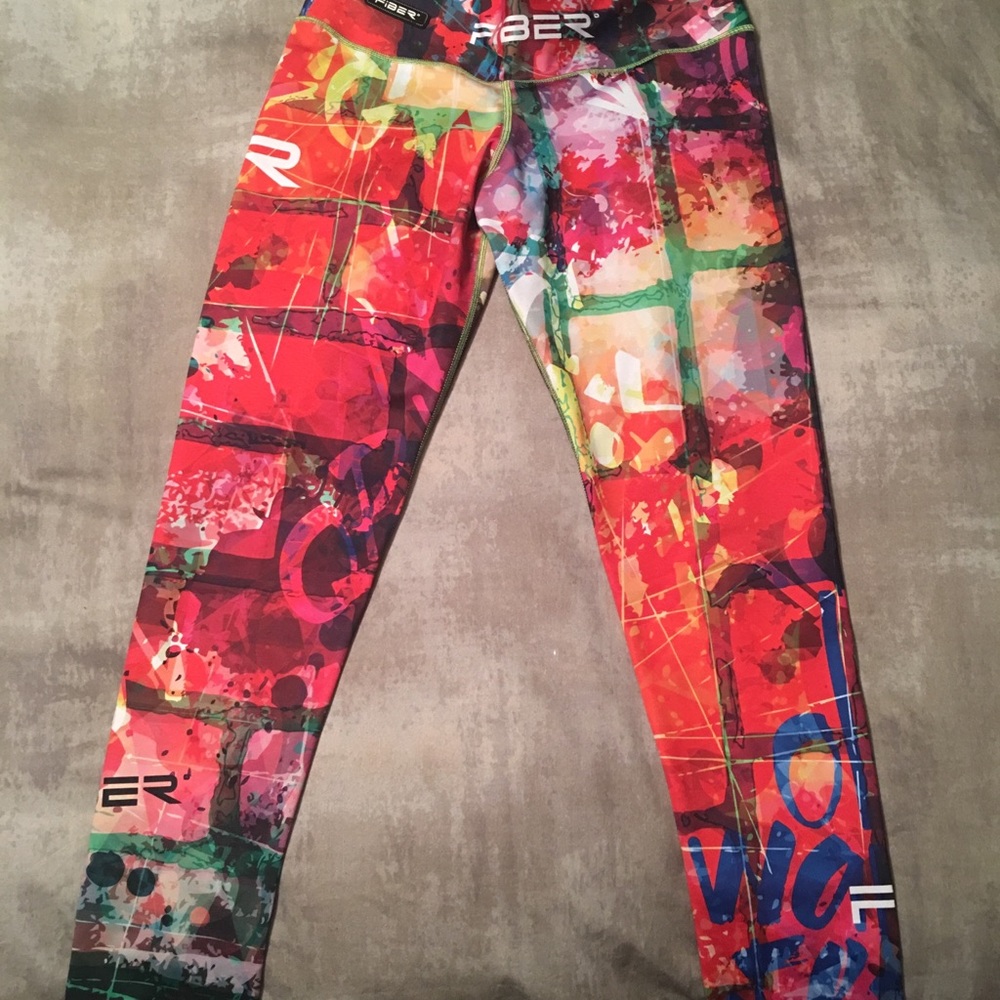 FIBER athletic apparel workout spandex leggings