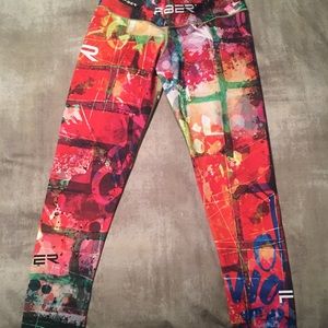 FIBER athletic apparel workout spandex leggings