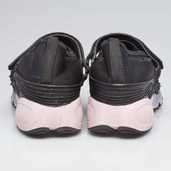 DIOR Black Fabric Embellished Fusion Sneaker, 6M - Picture 4 of 4