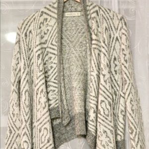 Grey & white cardigan