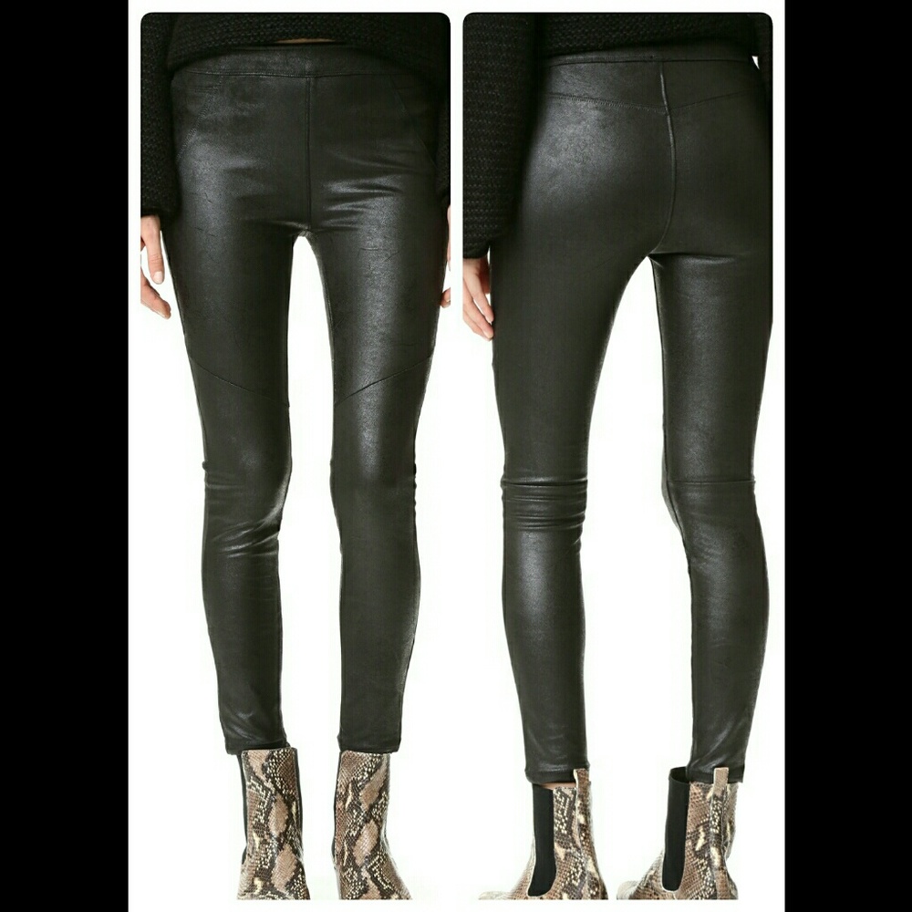 Free People Faux Leather Leggings