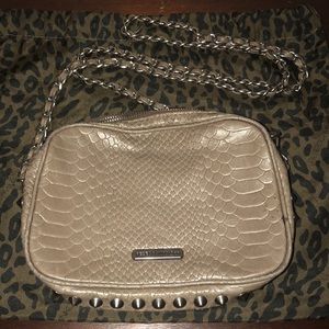 Rebecca Minkoff Studded Snake Print Crossbody