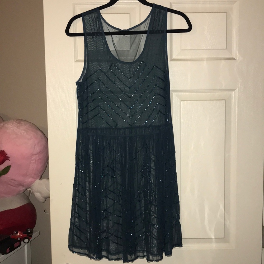 Beaded See through Free people dress