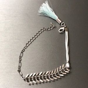 Fishbone bracelet with tassel