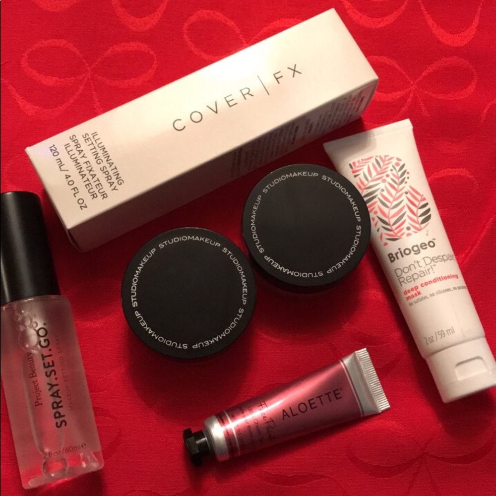 Various makeup items..