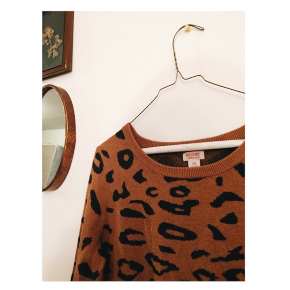 Mossimo Cheetah Crewneck Sweater