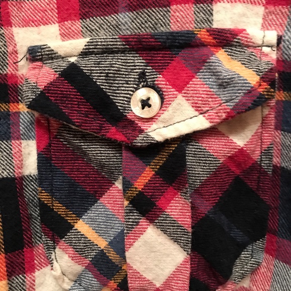 Forever 21 S Plaid Flannel shirt long sleeve - Picture 4 of 4