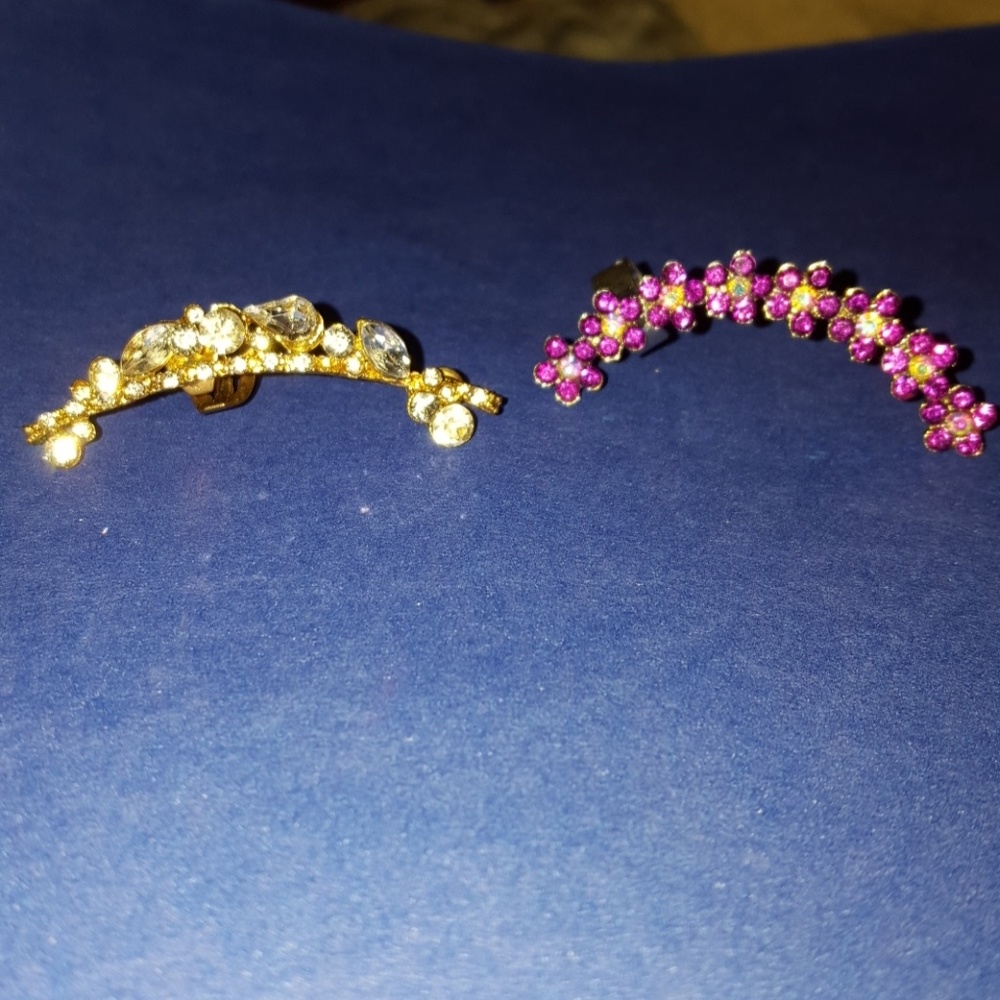 2 pierced ear cuffs