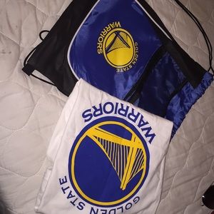 Warriors drawstring backpack and t-shirt!