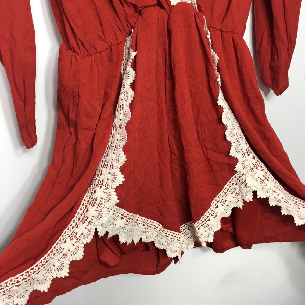 No Longer Available ๐บ๐ธ Romper Rust Orange Cream - Picture 3 of 7