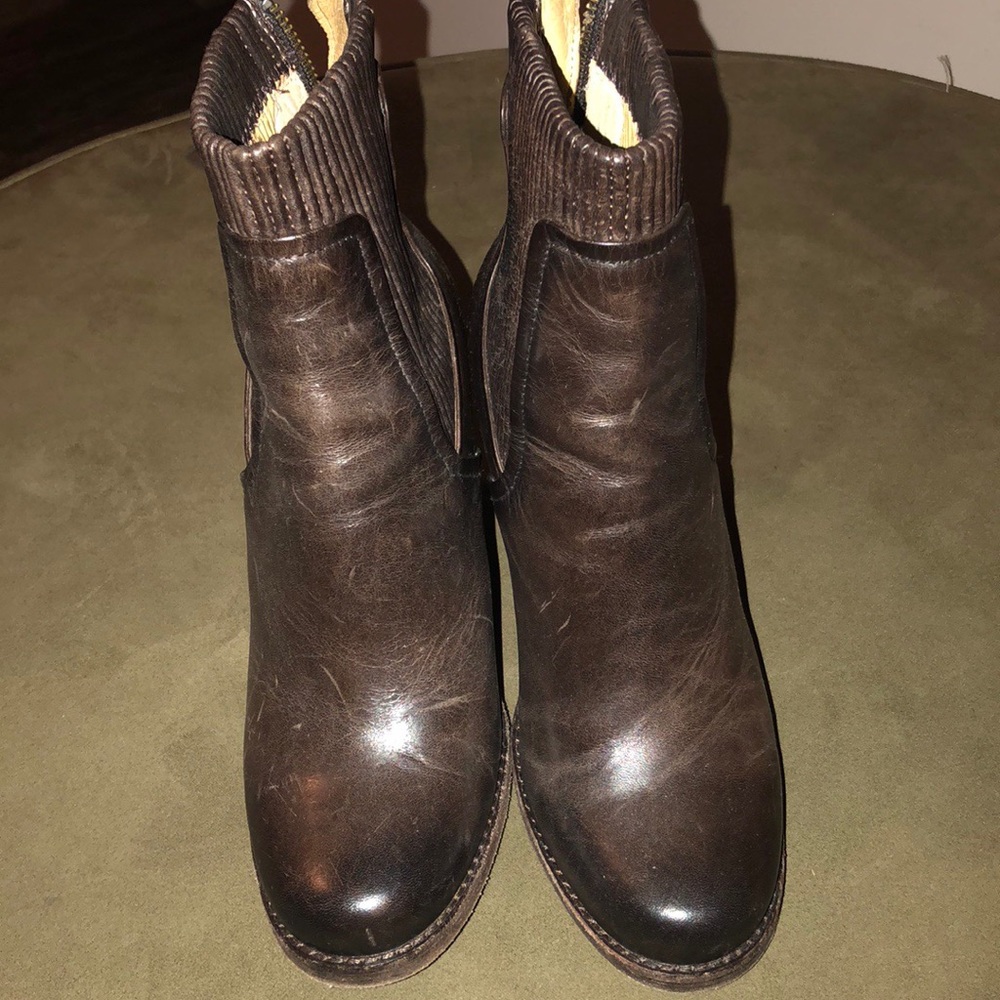 Frye wedge bootie
