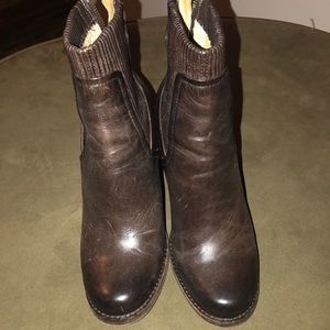 Frye wedge bootie
