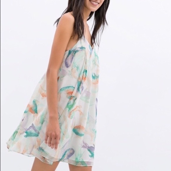 Zara Watercolor Koi Dress - Picture 2 of 6