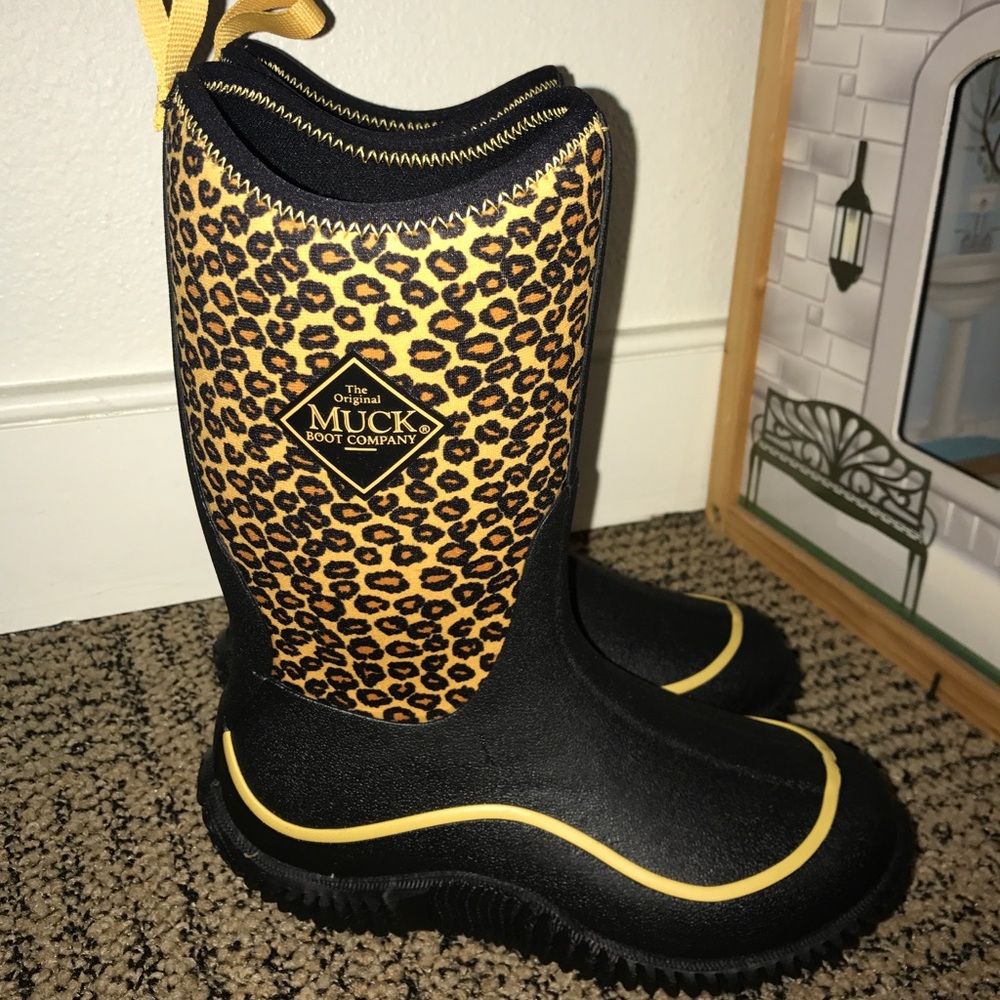 Kids Leopard Hale Muck Boots