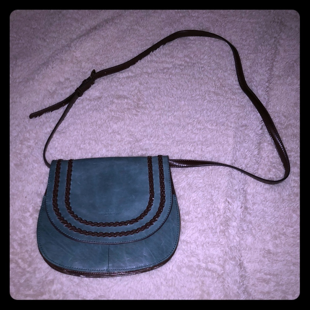 Tignanello Crossbody dark brown and teal green