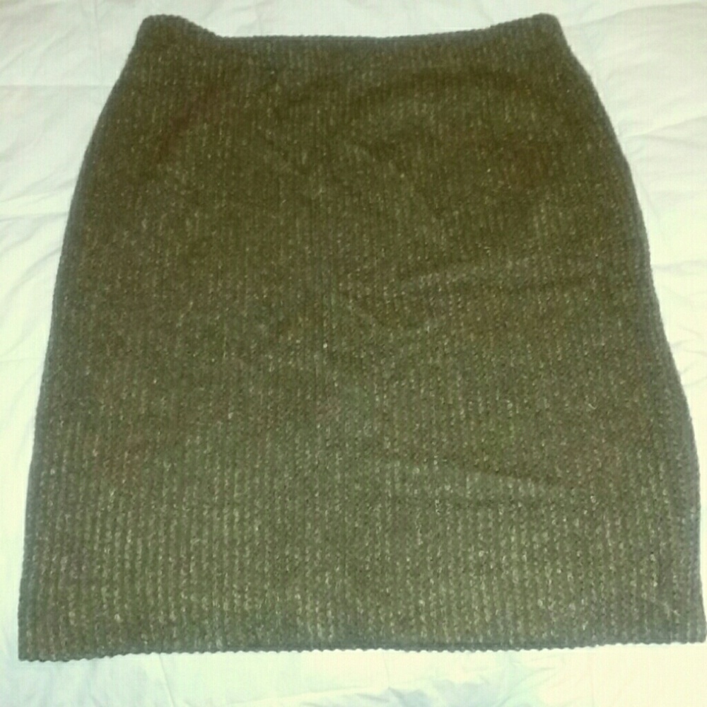 DONATED  Stizzoli brown lined wool skirt, size XL