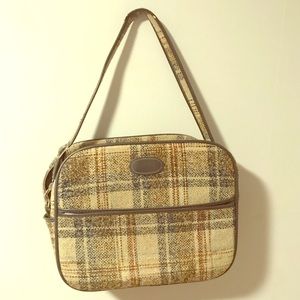 Vintage Tweed Weekender, GREAT condition