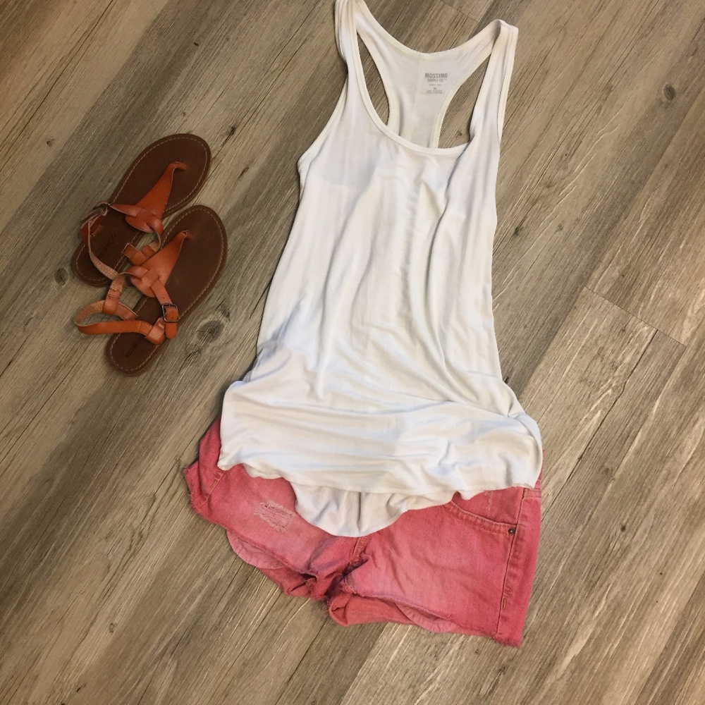 Target Mossimo Pink Coral Denim Shorts