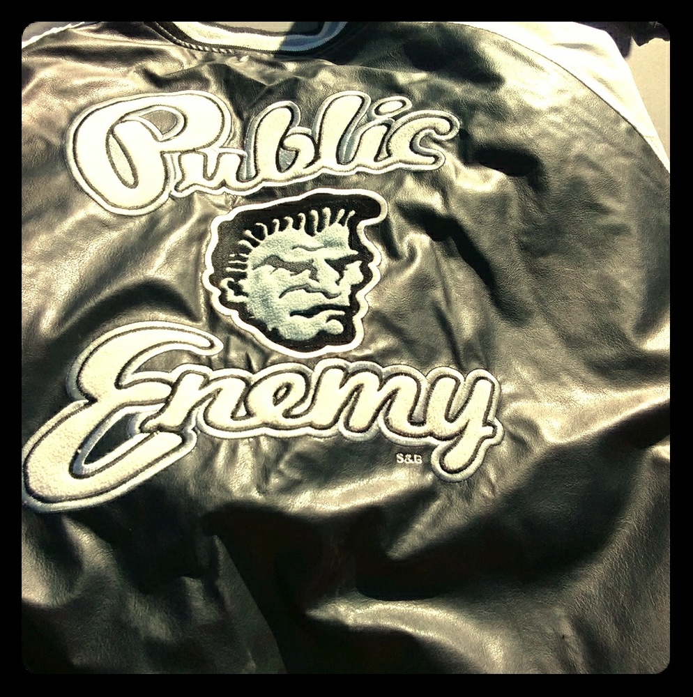 Public enemy baseball jacket