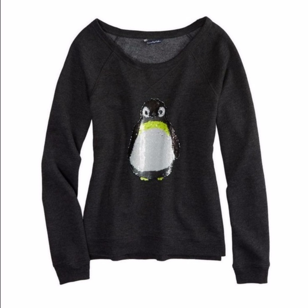 American Eagle penguin sweater