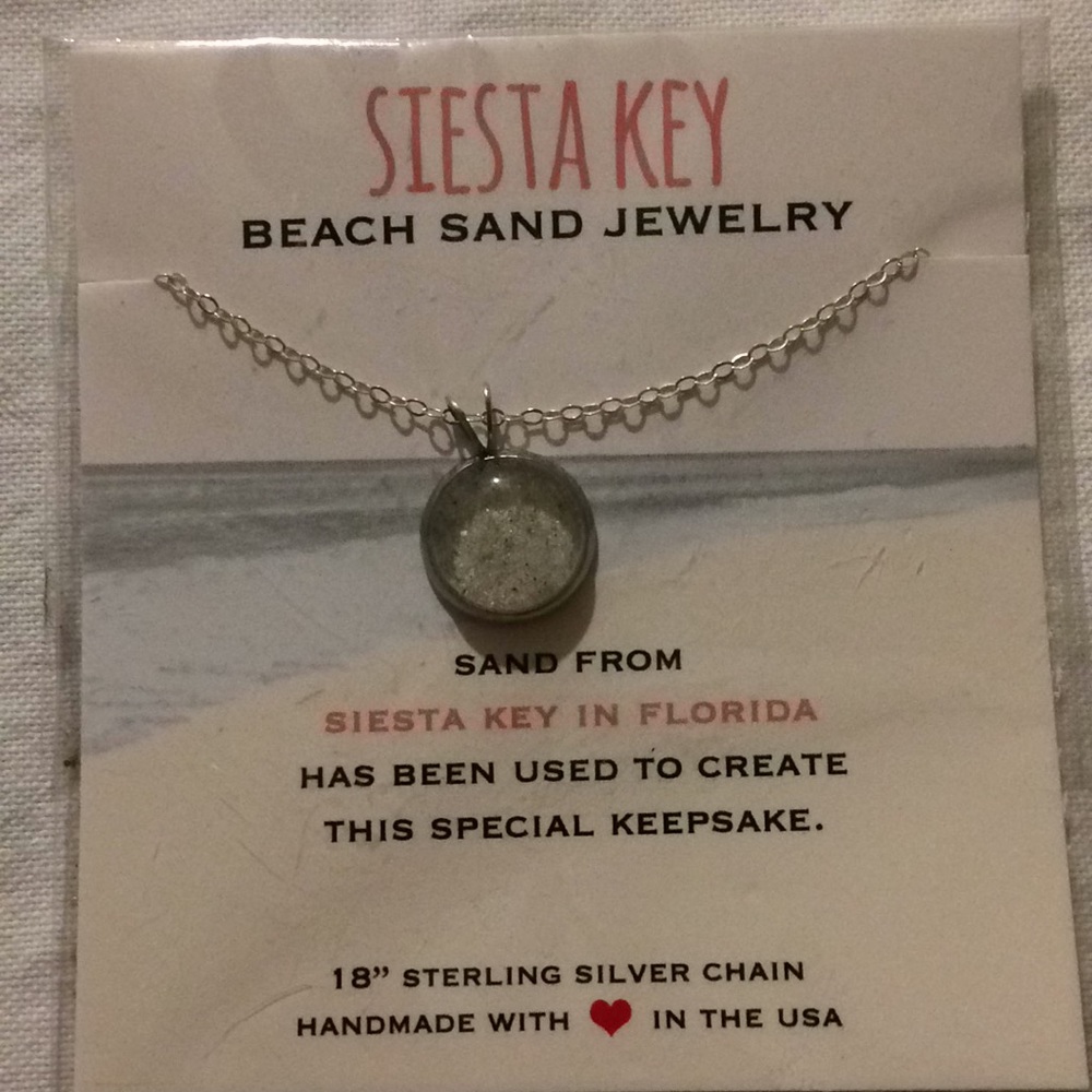 Beach sand necklace