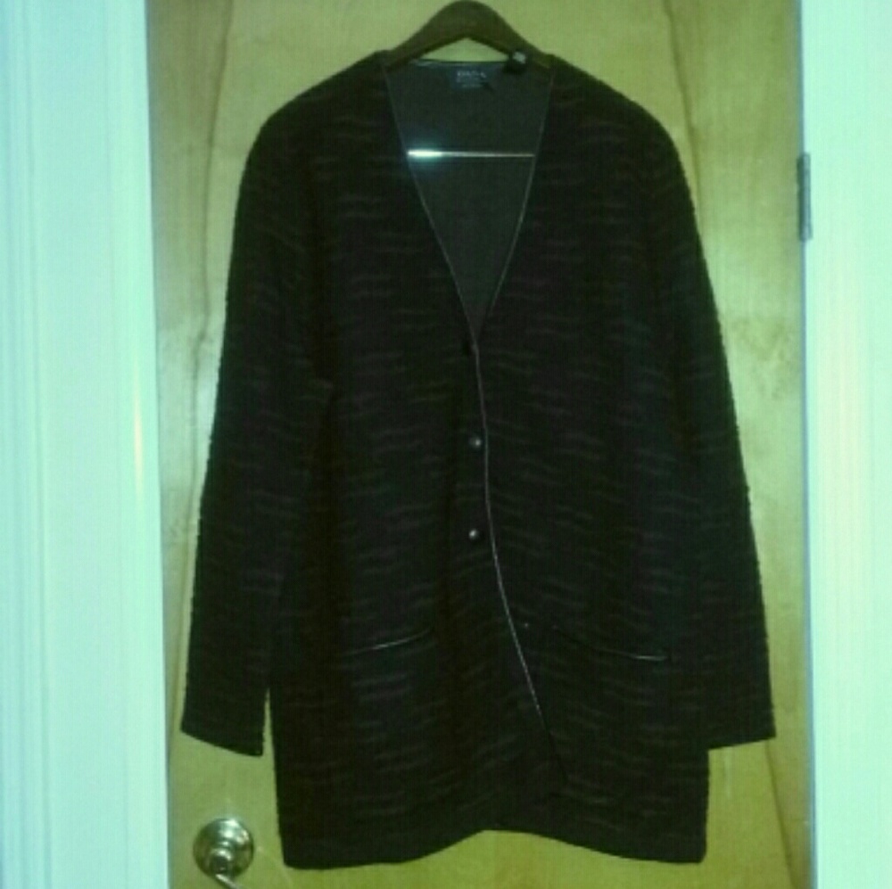 DONATED Dana Buchman two-tone wool blazer, 2X