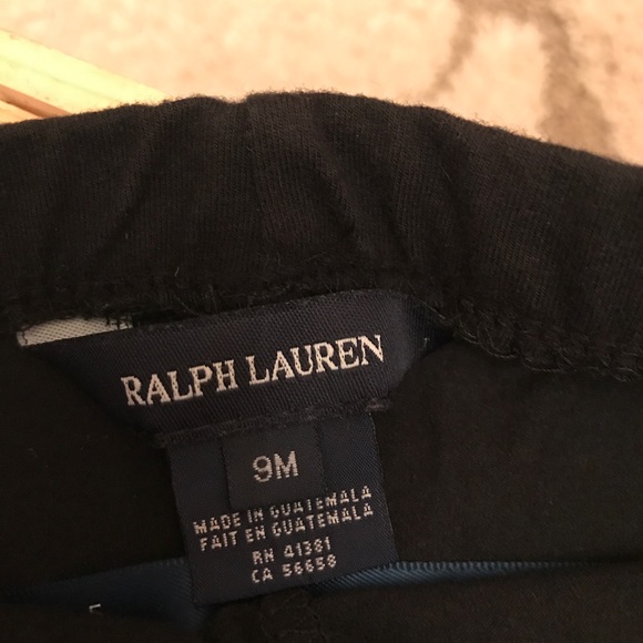 Ralph Lauren 9 Month top & pant pink black - Picture 4 of 4