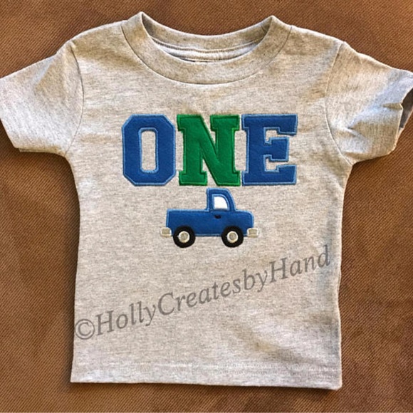 Blue Truck First Birthday Shirt, Little Blue Truck - Picture 1 of 5