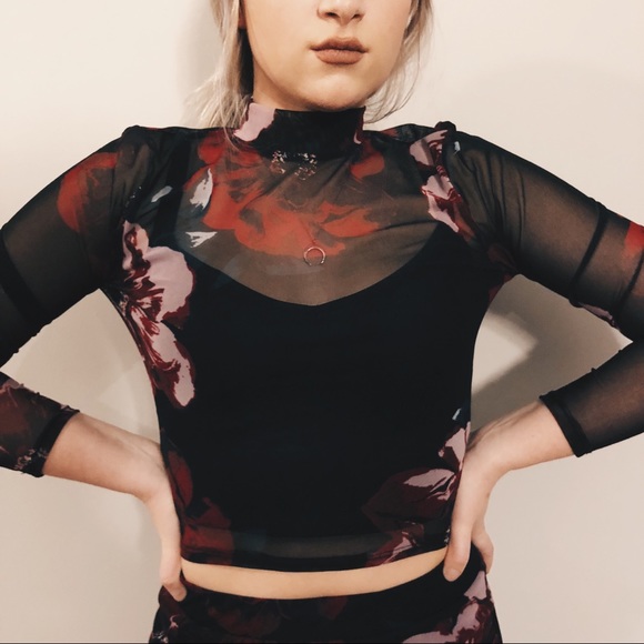 Charlotte Russe Dresses & Skirts - Charlotte Russe two-piece // crop top + skirt