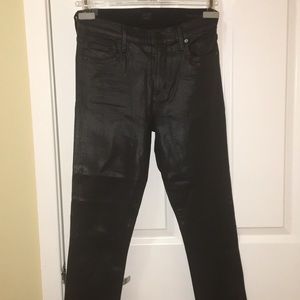 Black high waisted jeans