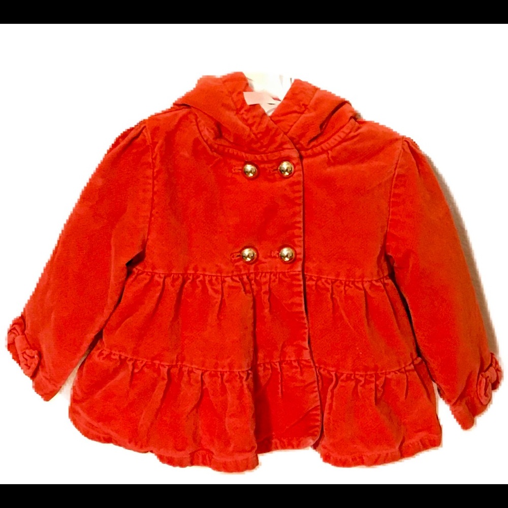 Gymboree Toddler Double Breasted Velvet Pea Coat