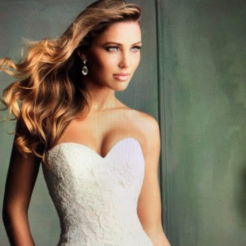 ALLURE BRIDAL #9109 CHAMPAGNE/IVORY GOWN