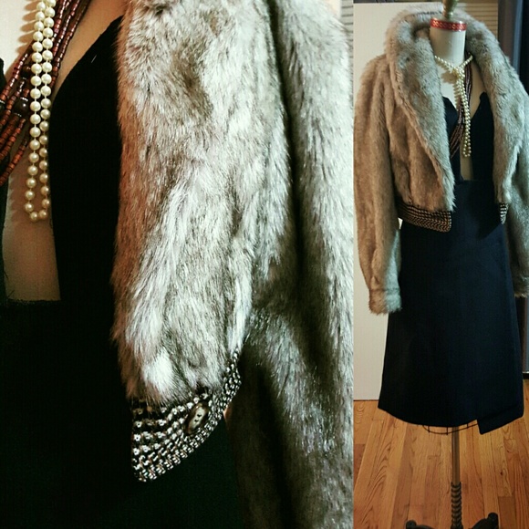 Isabella Rios Designer Jackets & Blazers - Lux Faux fur short coat