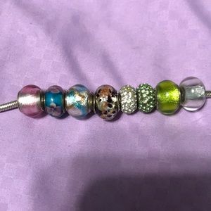 8 Bead Charms for Pandora bracelets