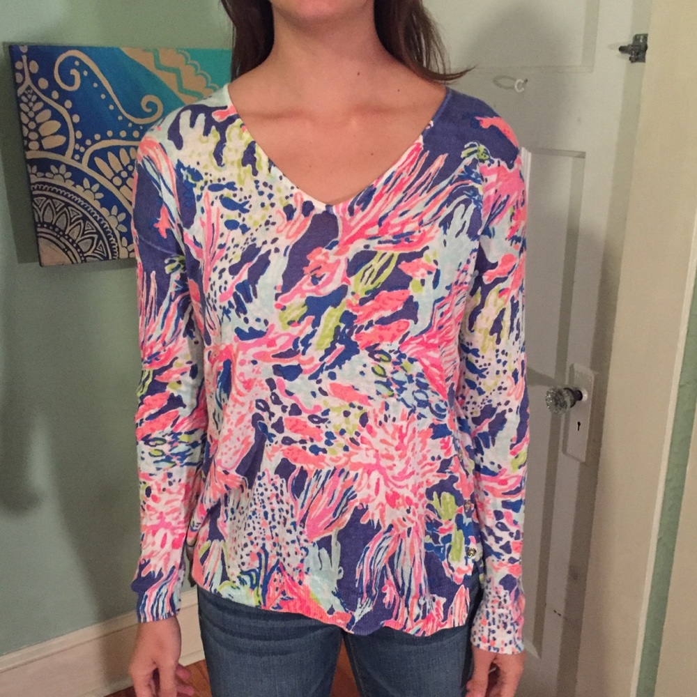 Lilly Pulitzer Liesel Sweater Sunken Treasure