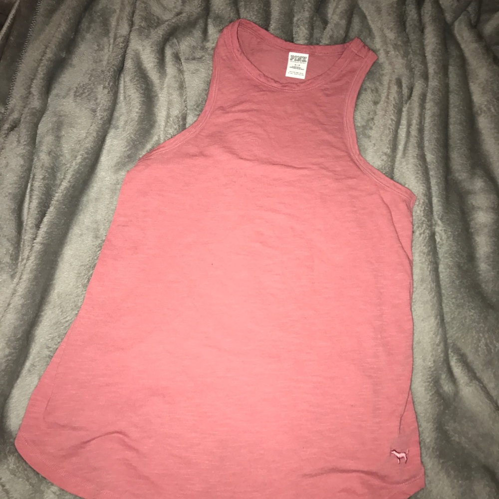 Victoria's Secret Pink Racerback Pink Tank Top