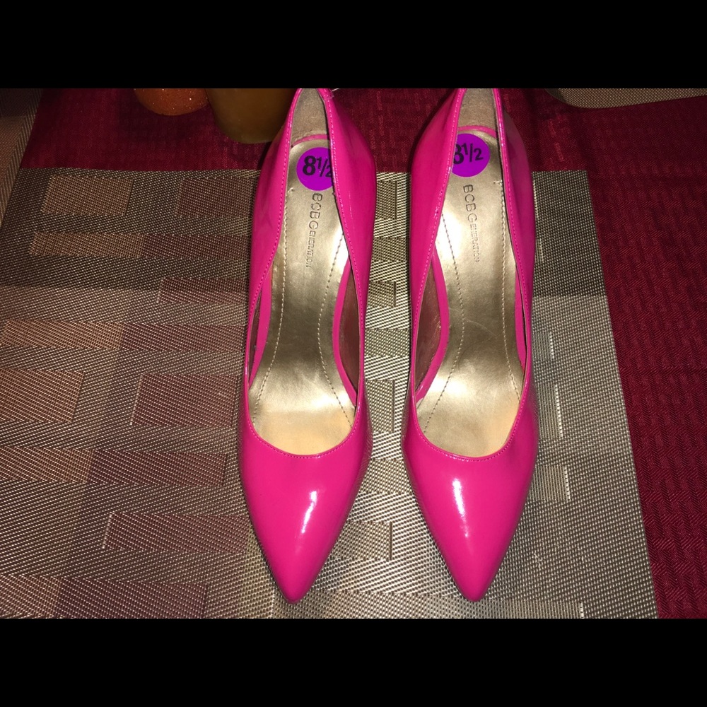 BCBGeneration Patent Pink Pumps