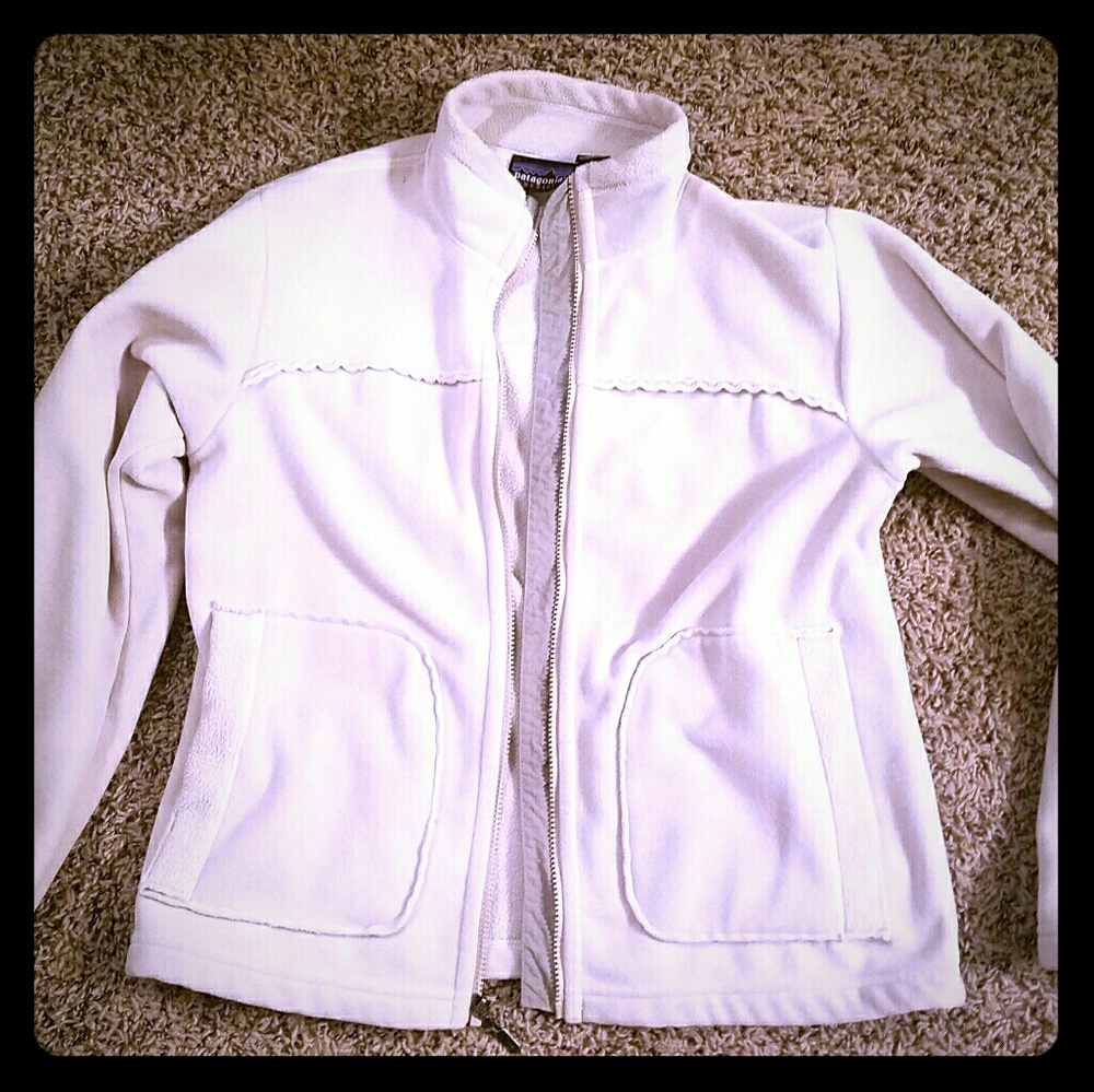 Synchilla Patagonia Fleece Jacket Womens Offwhite
