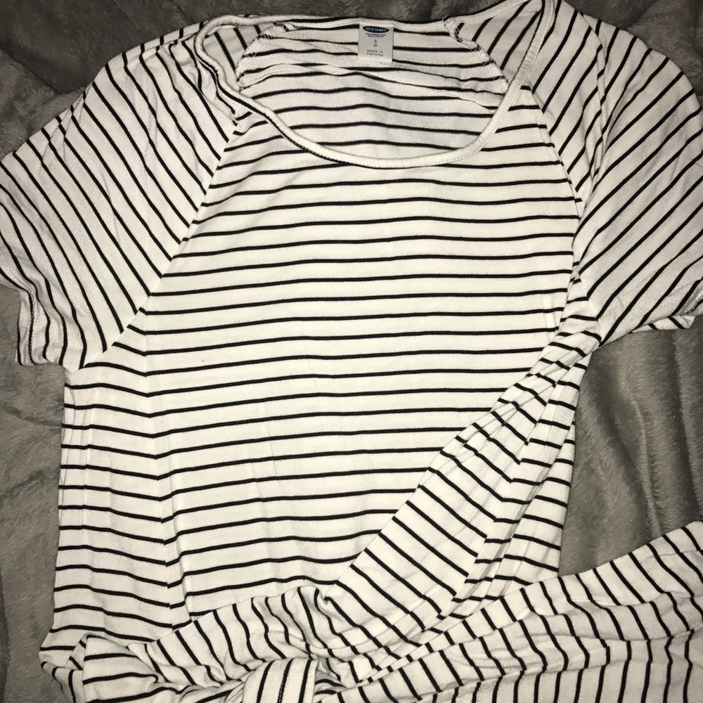 Old Navy Black and White Stripped Dress